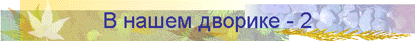 В нашем дворике - 2
