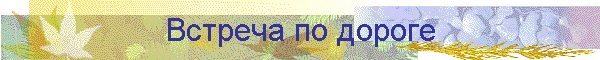 Встреча по дороге
