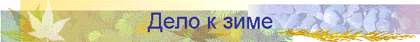 Дело к зиме